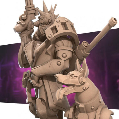 Warforged Artificer | TABLETOP SCALE | D&D TTRPG Miniature | Bite the Bullet | Unpainted, Unplated Resin 8k