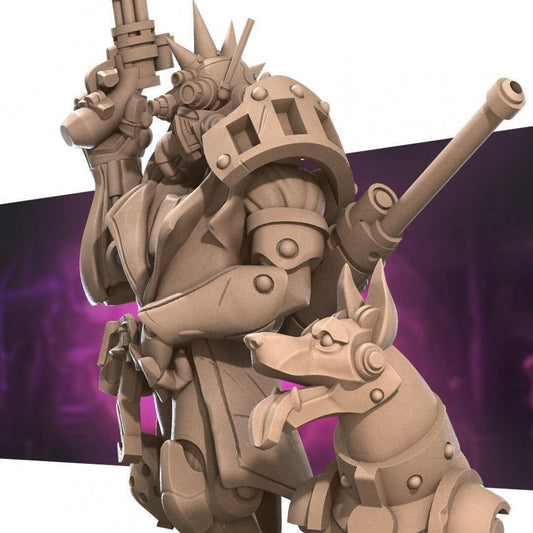 Warforged Artificer | TABLETOP SCALE | D&D TTRPG Miniature | Bite the Bullet | Unpainted, Unplated Resin 8k