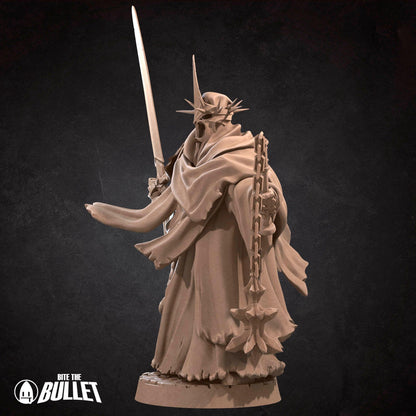 Bullet Rings, Witch King | TABLETOP SCALE | D&D TTRPG Miniature | Bite the Bullet | Unpainted, Unplated Resin 8k