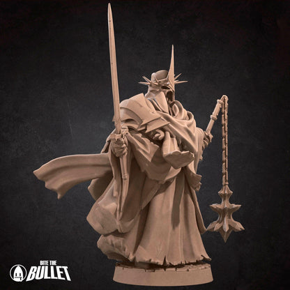 Bullet Rings, Witch King | TABLETOP SCALE | D&D TTRPG Miniature | Bite the Bullet | Unpainted, Unplated Resin 8k
