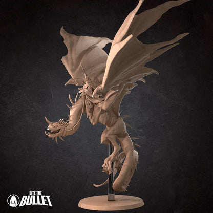 Bullet Rings, Witch King Mounted | TABLETOP SCALE | D&D TTRPG Miniature | Bite the Bullet | Unpainted, Unplated Resin 8k