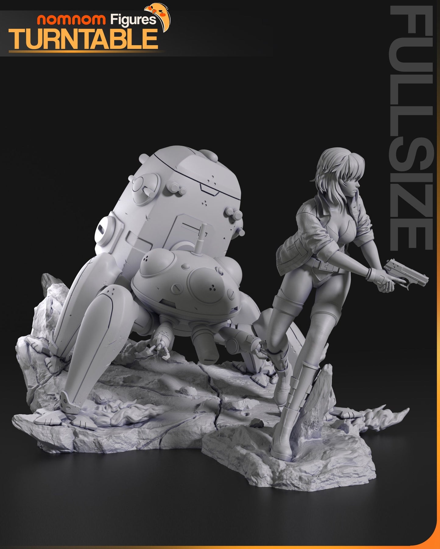 Section 9 Cyberhero | Resin Garage Kit Figure Anime Fan Art | Nomnom Figures
