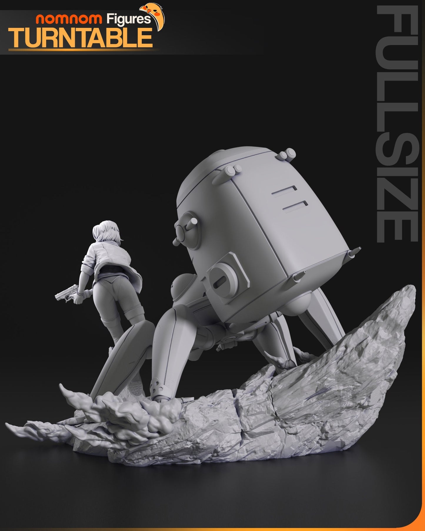 Section 9 Cyberhero | Resin Garage Kit Figure Anime Fan Art | Nomnom Figures