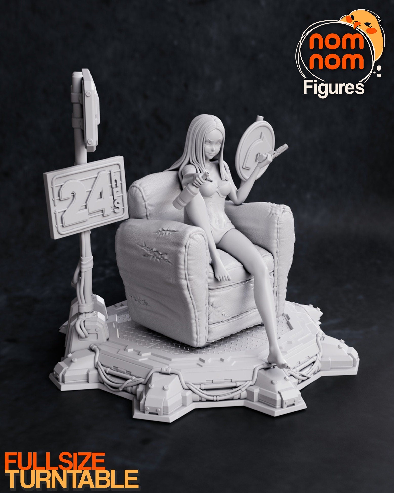 Cyber Edgerunner | Resin Garage Kit Figure Anime Fan Art | Nomnom Figures