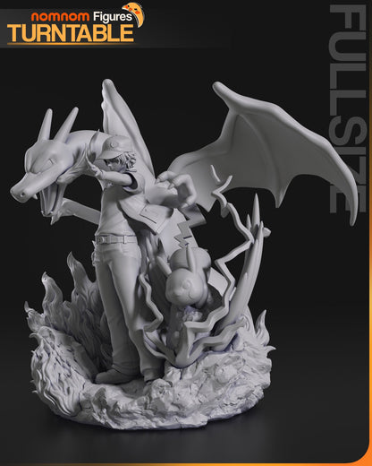 Red Trainer | Resin Garage Kit Figure Game Fan Art | Nomnom Figures