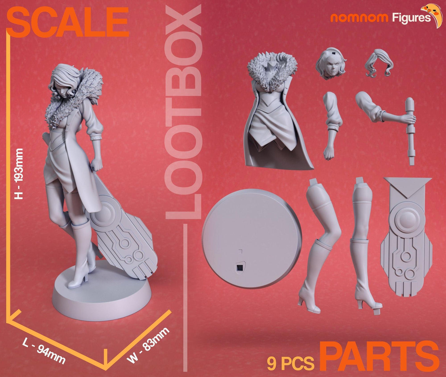 Voiceless Singer | Resin Garage Kit Figure Game Fan Art | Nomnom Figures