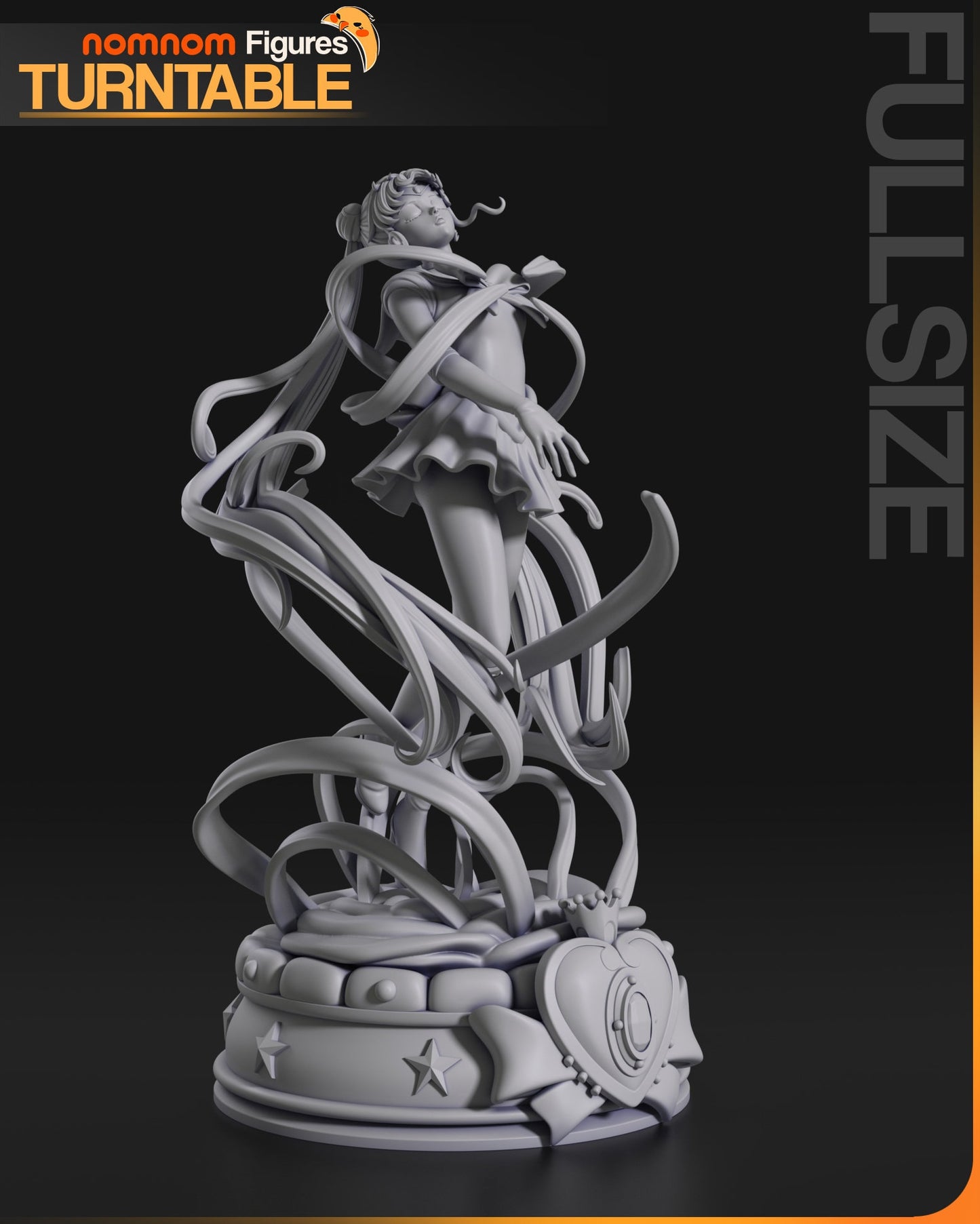 Pretty Moon Senshi | Resin Garage Kit Figure Anime Fan Art | Nomnom Figures