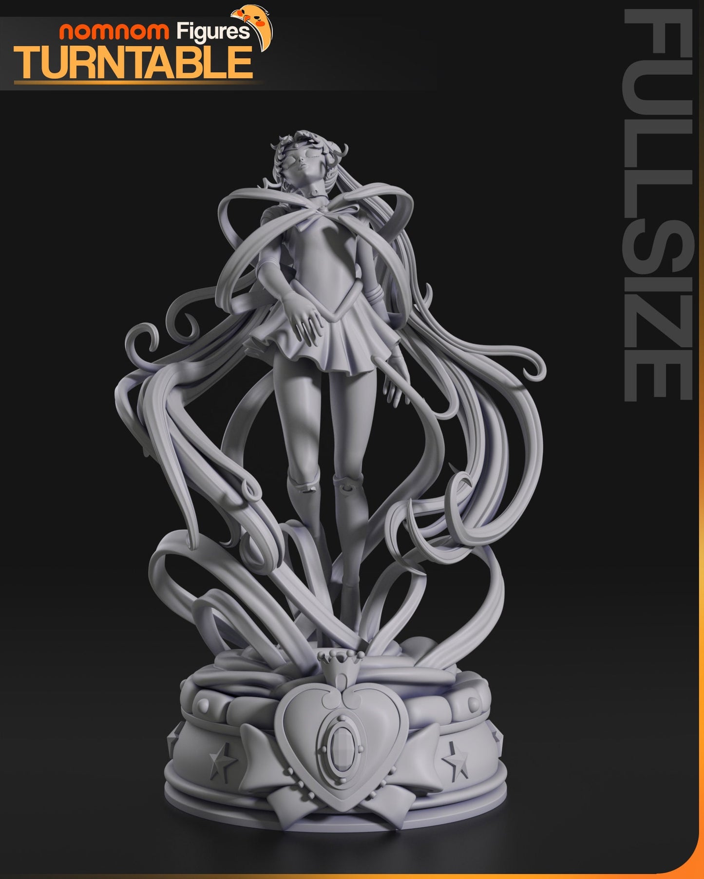 Pretty Moon Senshi | Resin Garage Kit Figure Anime Fan Art | Nomnom Figures