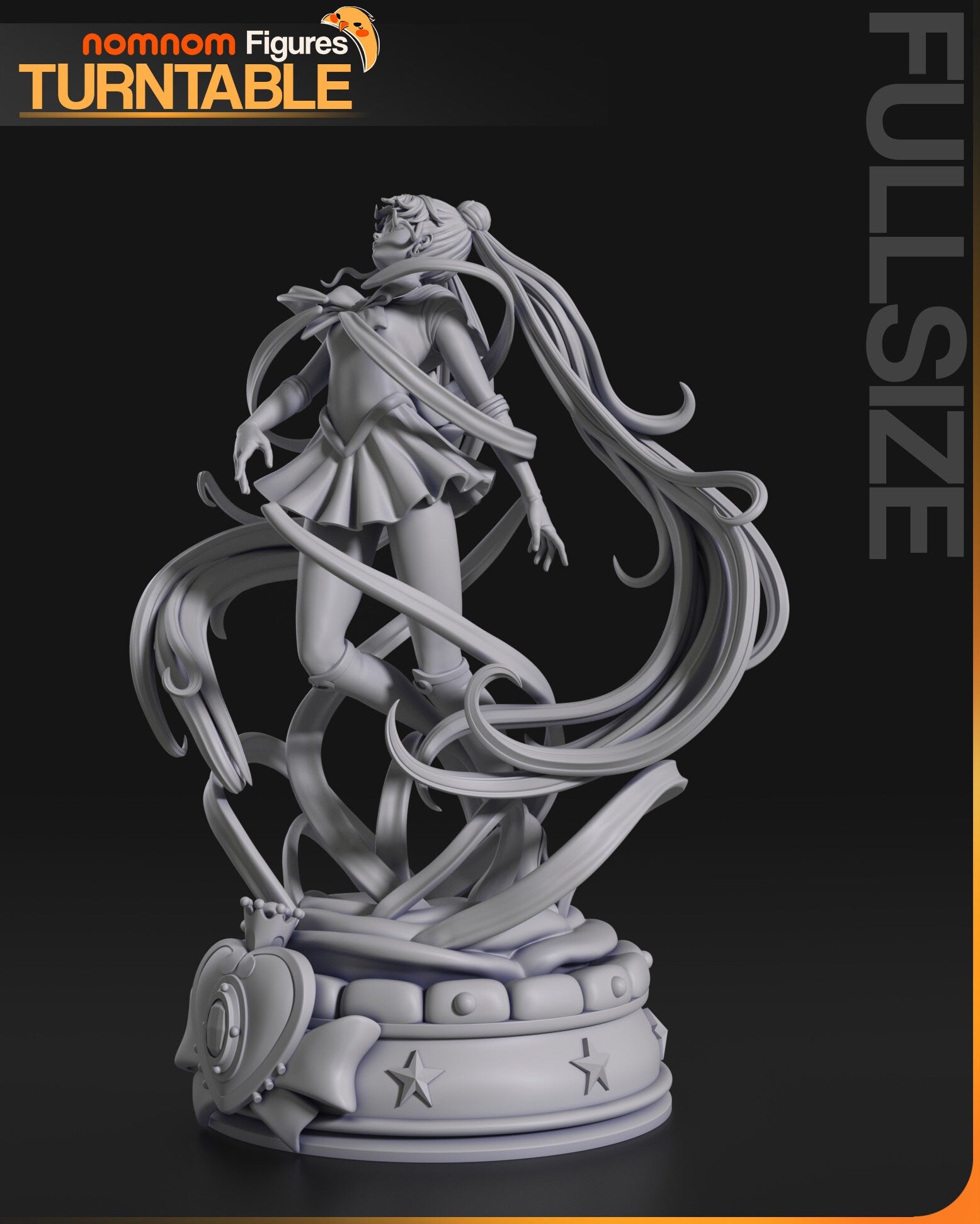 Pretty Moon Senshi | Resin Garage Kit Figure Anime Fan Art | Nomnom Figures