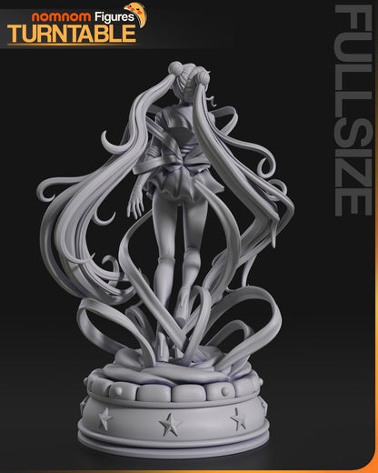 Pretty Moon Senshi | Resin Garage Kit Figure Anime Fan Art | Nomnom Figures