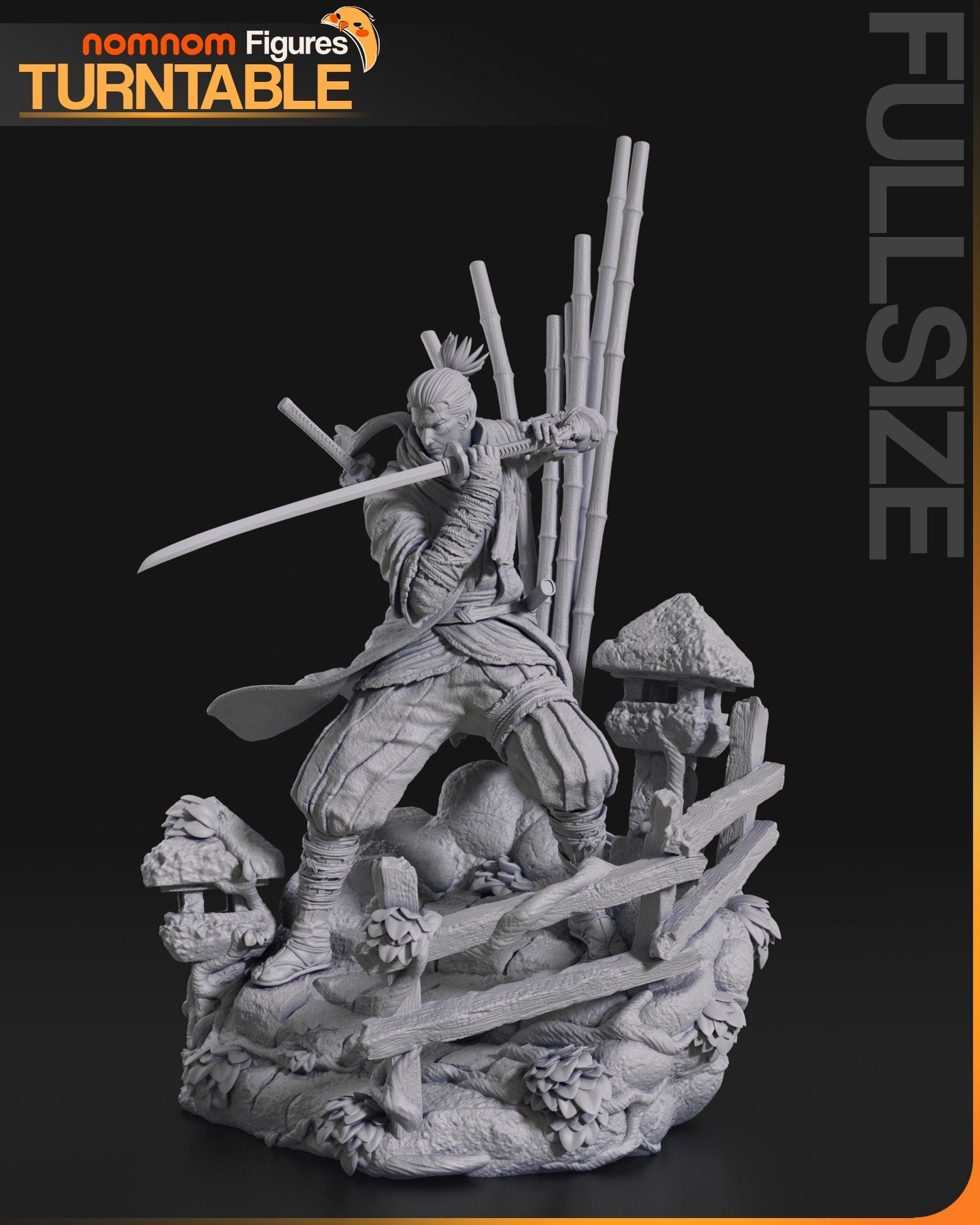 One Armed Wolf | Resin Garage Kit Figure Game Fan Art | Nomnom Figures