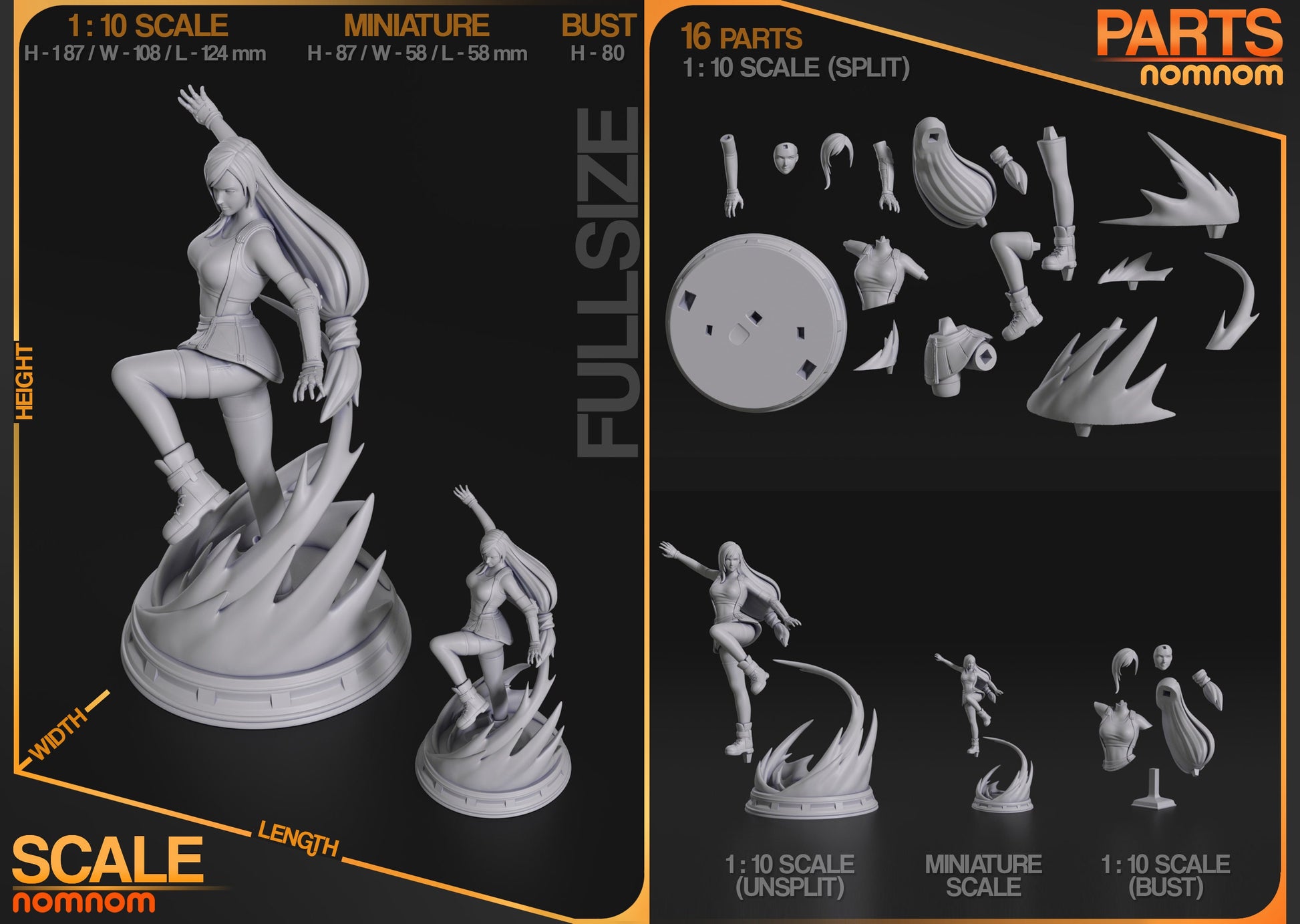 Passionate Pugilist | Resin Garage Kit Figure Game Fan Art | Nomnom Figures