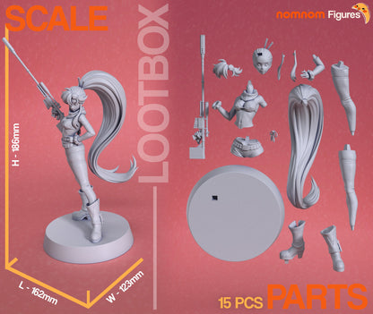 Red-Headed Sniper | Resin Garage Kit Figure Anime Fan Art | Nomnom Figures