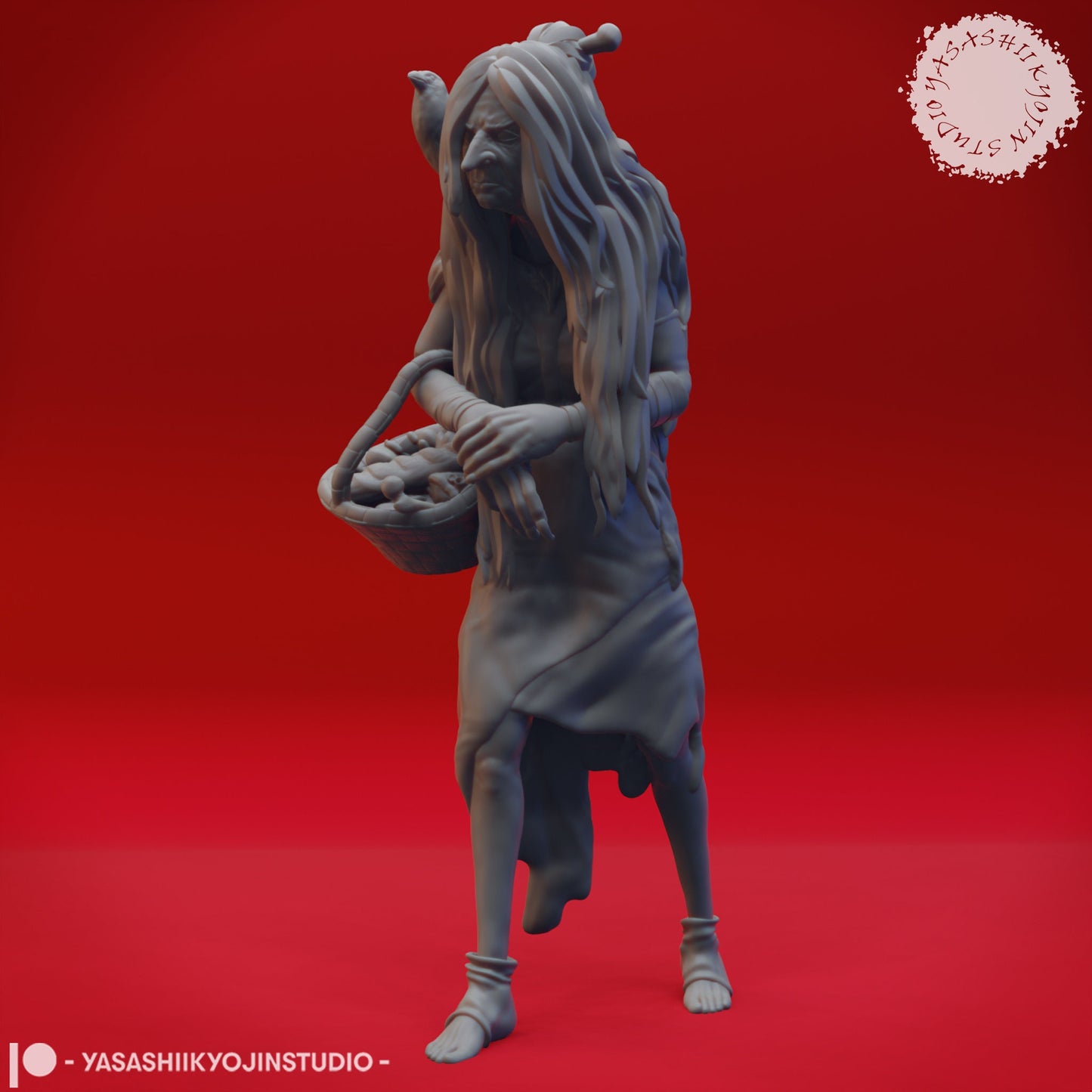 Annis Hag, Green Hag, CoS | TABLETOP SCALE | TTRPG Monster Miniature | Yasashii Kyojin Studio
