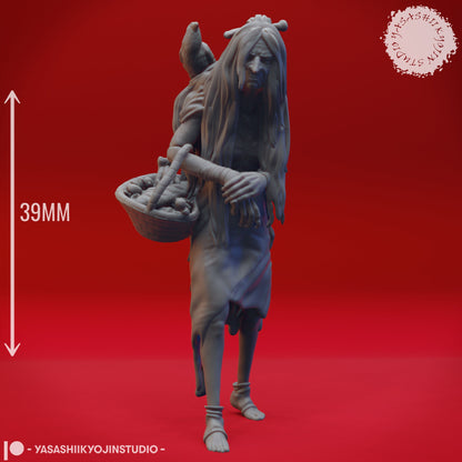 Annis Hag, Green Hag, CoS | TABLETOP SCALE | TTRPG Monster Miniature | Yasashii Kyojin Studio