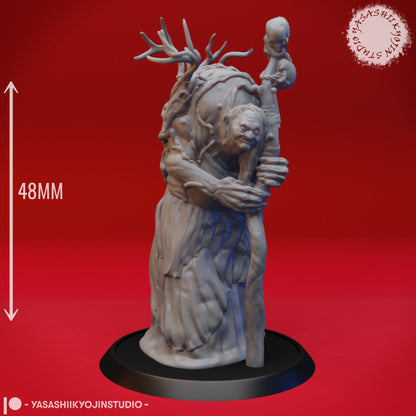 Annis Hag, Green Hag, CoS | TABLETOP SCALE | TTRPG Monster Miniature | Yasashii Kyojin Studio