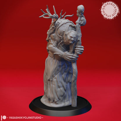Annis Hag, Green Hag, CoS | TABLETOP SCALE | TTRPG Monster Miniature | Yasashii Kyojin Studio