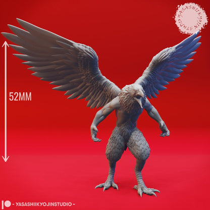 Wereravens | TABLETOP SCALE | D&D TTRPG Monster Miniature | Yasashii Kyojin Studio