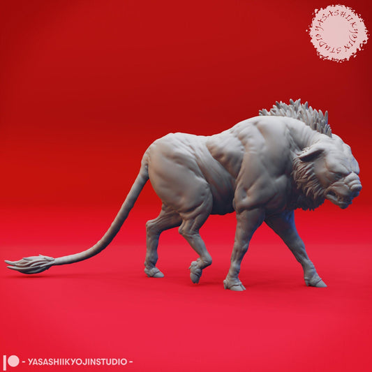 Leucrotta | TABLETOP SCALE | D&D TTRPG Monster Miniature | Yasashii Kyojin Studio