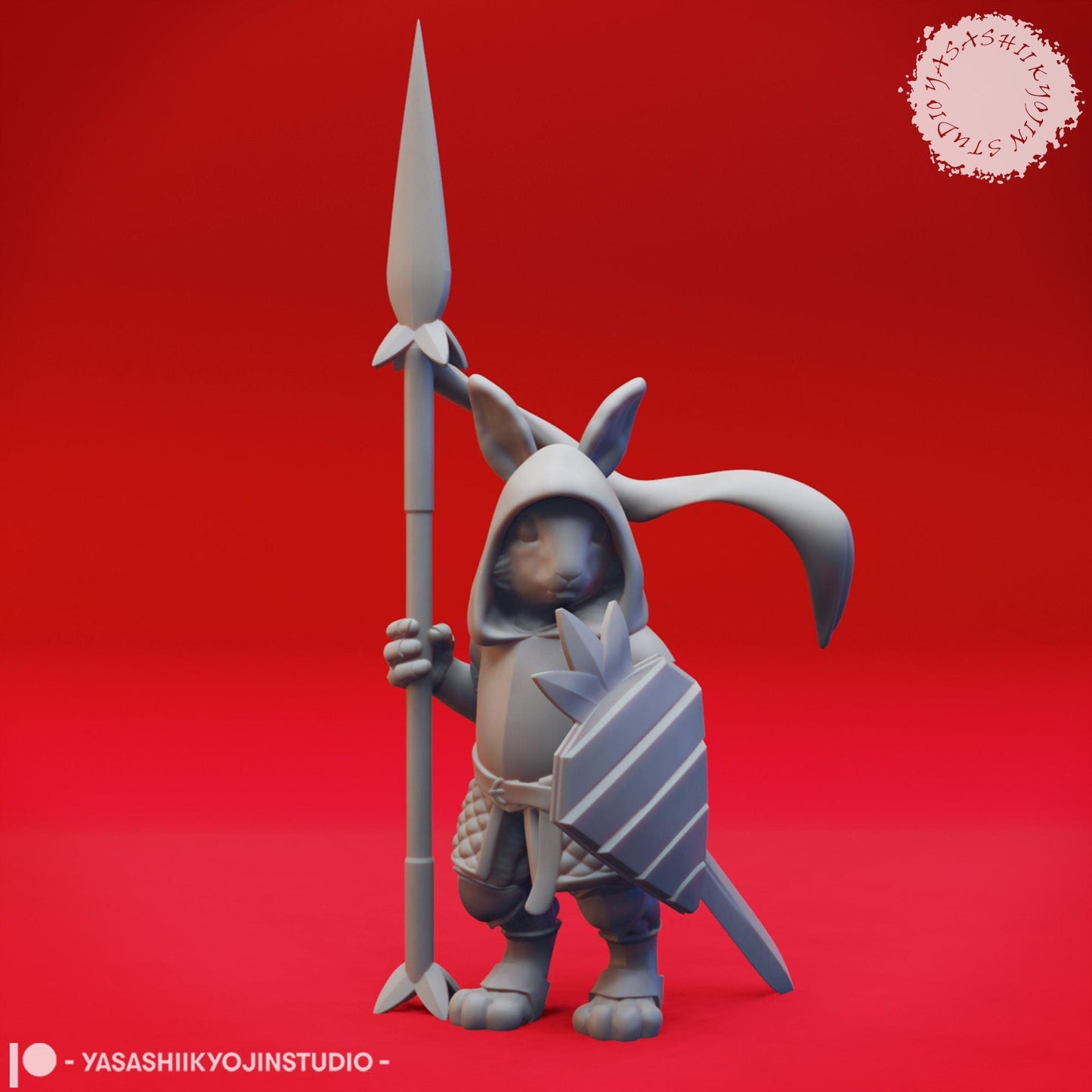 Rabbitfolk | TABLETOP SCALE | D&D TTRPG Monster Miniature | Yasashii Kyojin Studio