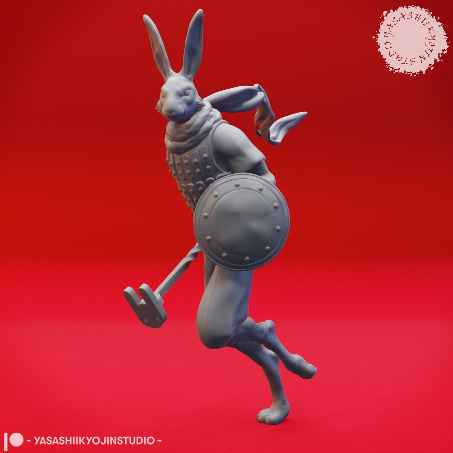 Rabbitfolk | TABLETOP SCALE | D&D TTRPG Monster Miniature | Yasashii Kyojin Studio