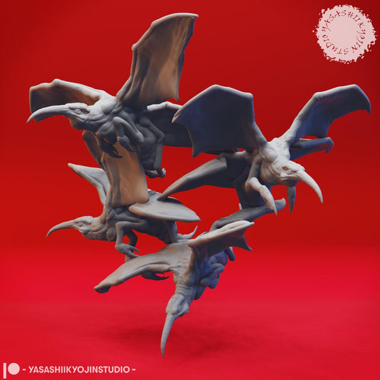 Stirge Set | TABLETOP SCALE | D&D TTRPG Monster Miniature | Yasashii Kyojin Studio