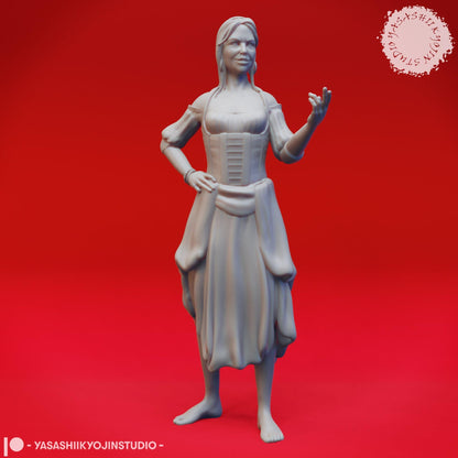 Townsfolk NPCs | TABLETOP SCALE | D&D TTRPG Monster Miniature | Yasashii Kyojin Studio