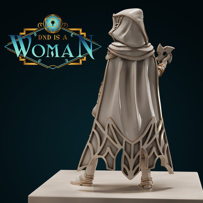 Drow Rogue | D&D TTRPG Miniature | DnD Is A Woman | NO BASE