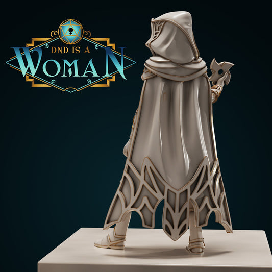 Drow Rogue | D&D TTRPG Miniature | DnD Is A Woman | NO BASE