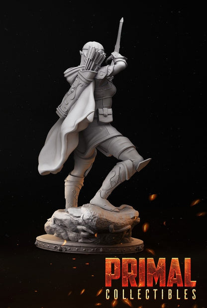 Azel Female Elf | Tabletop Scale | TTRPG D&D Miniature | Primal Collectibles