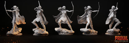 Azel Female Elf | Tabletop Scale | TTRPG D&D Miniature | Primal Collectibles