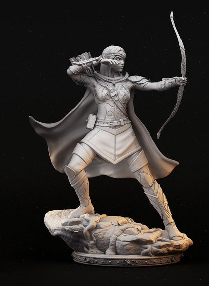 Azel Female Elf | Tabletop Scale | TTRPG D&D Miniature | Primal Collectibles