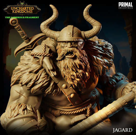 Barbarian King Jagard | Tabletop Scale | TTRPG D&D Miniature | Primal Collectibles