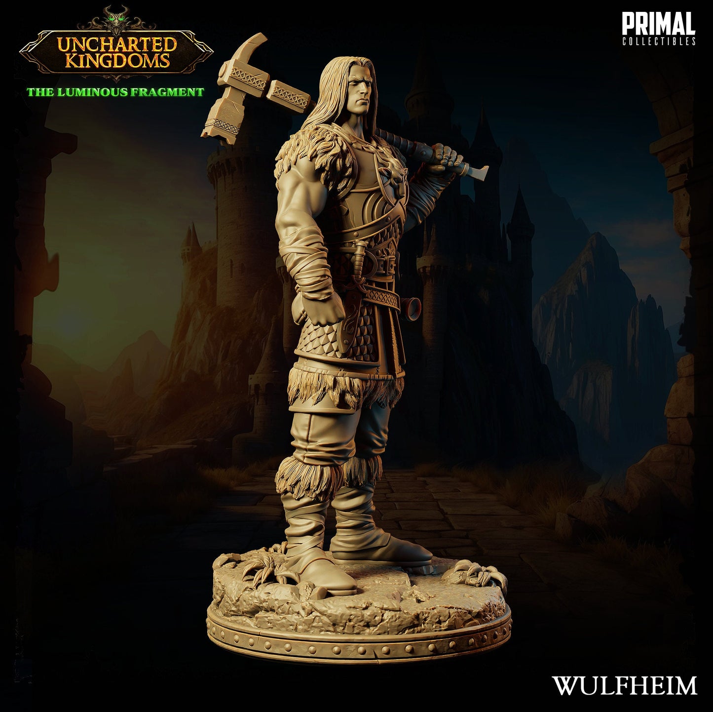 Barbarian Wulfheim Stand | Tabletop Scale | TTRPG D&D Miniature | Primal Collectibles