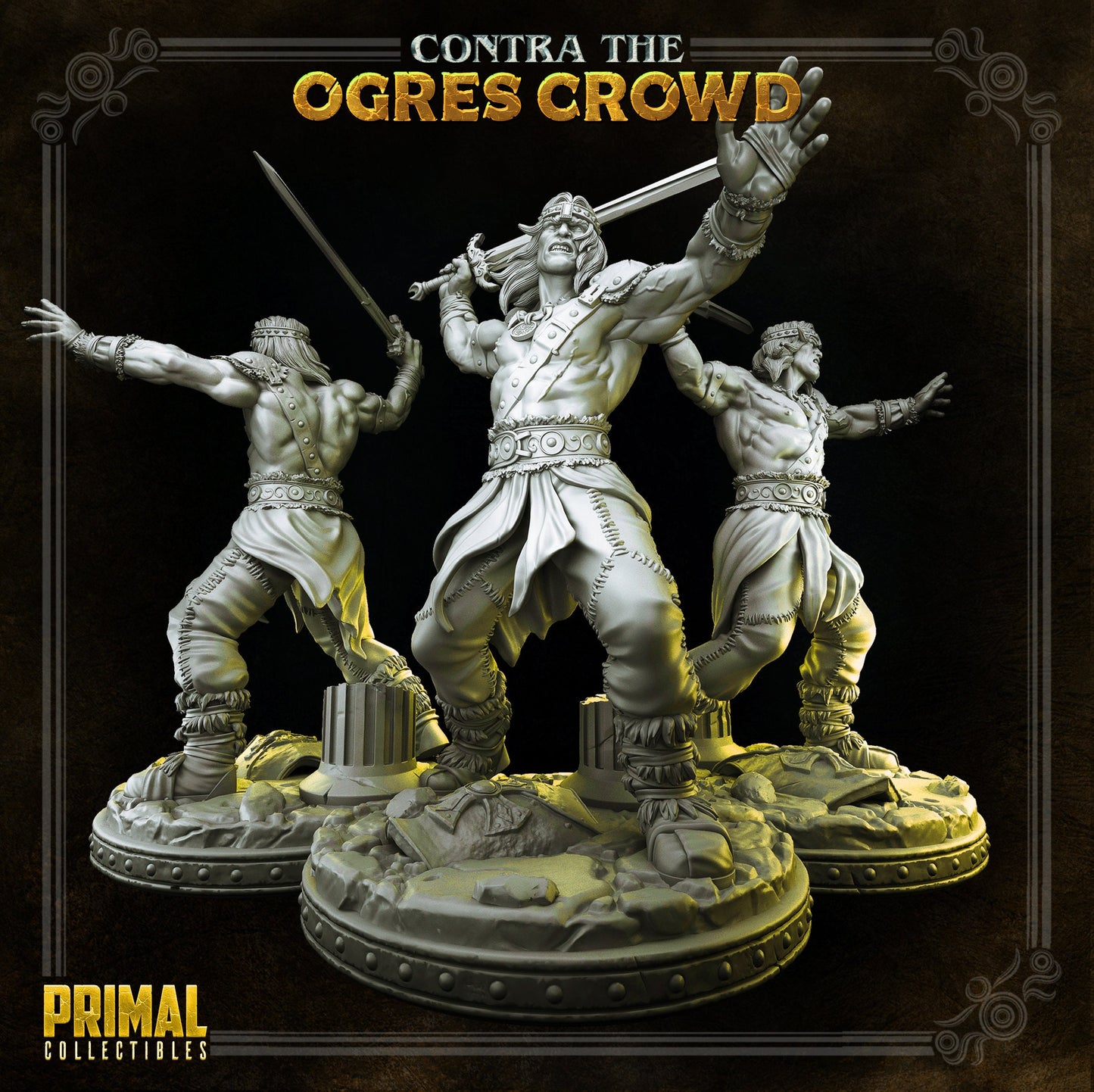 Boris Barbarian | Tabletop Scale | TTRPG D&D Miniature | Primal Collectibles