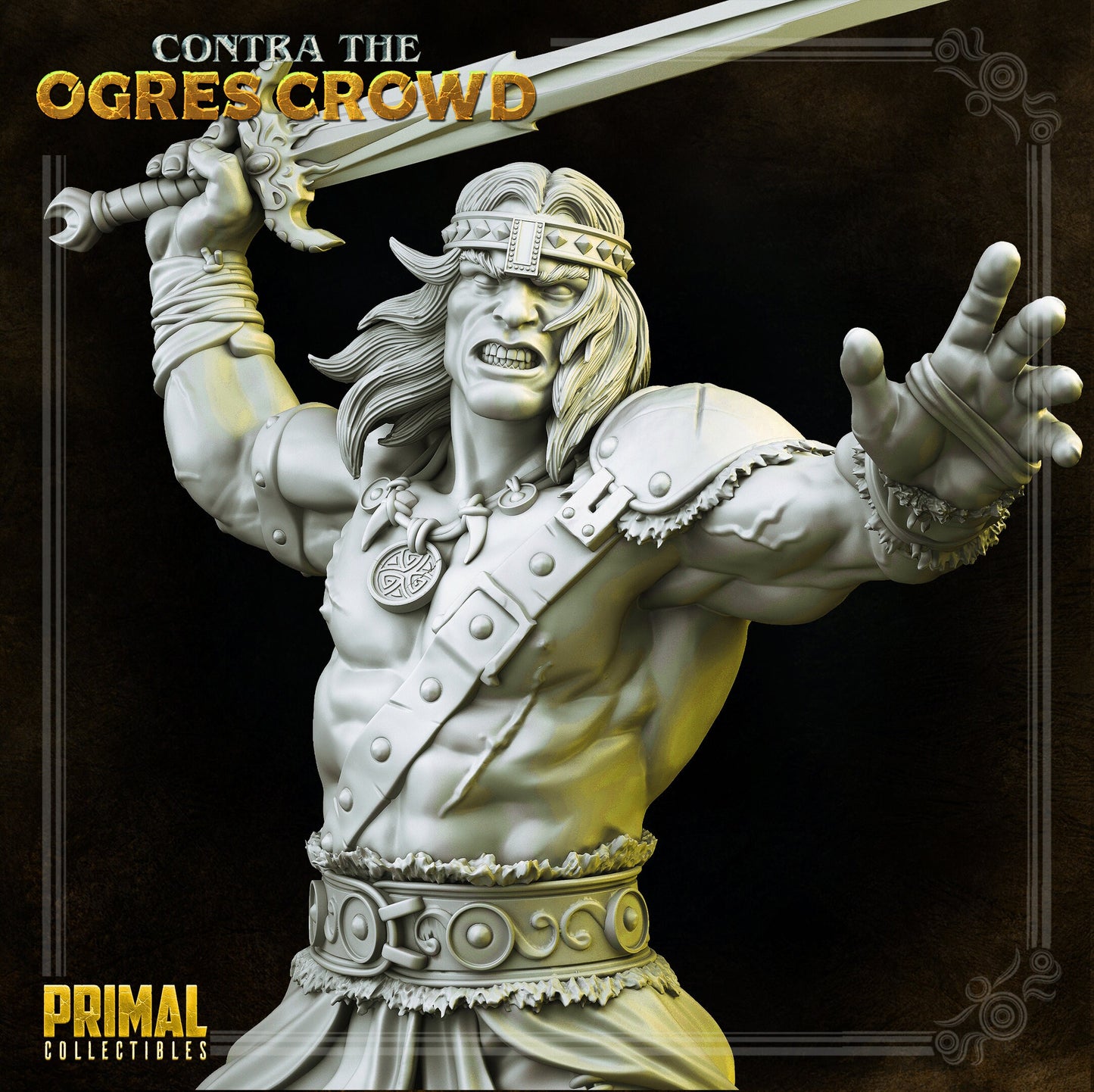 Boris Barbarian | Tabletop Scale | TTRPG D&D Miniature | Primal Collectibles