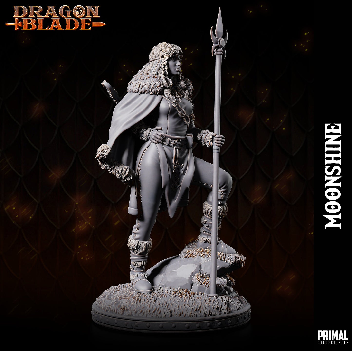 Cleric Moonshine | Tabletop Scale | TTRPG D&D Miniature | Primal Collectibles