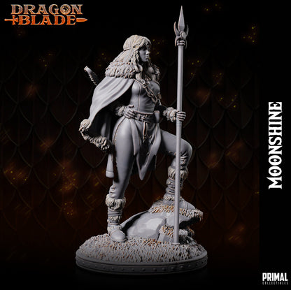 Cleric Moonshine | Dragonblade | TTRPG D&D Miniature | Primal Collectibles