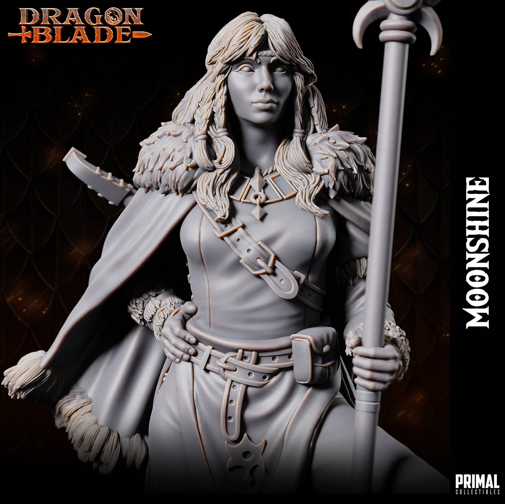 Cleric Moonshine | Tabletop Scale | TTRPG D&D Miniature | Primal Collectibles