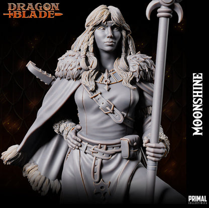 Cleric Moonshine | Dragonblade | TTRPG D&D Miniature | Primal Collectibles