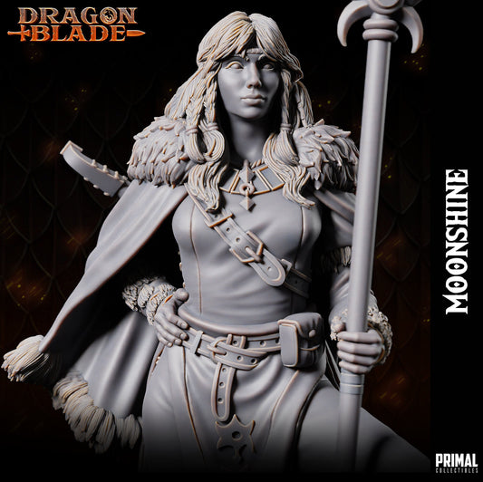 Cleric Moonshine | Tabletop Scale | TTRPG D&D Miniature | Primal Collectibles