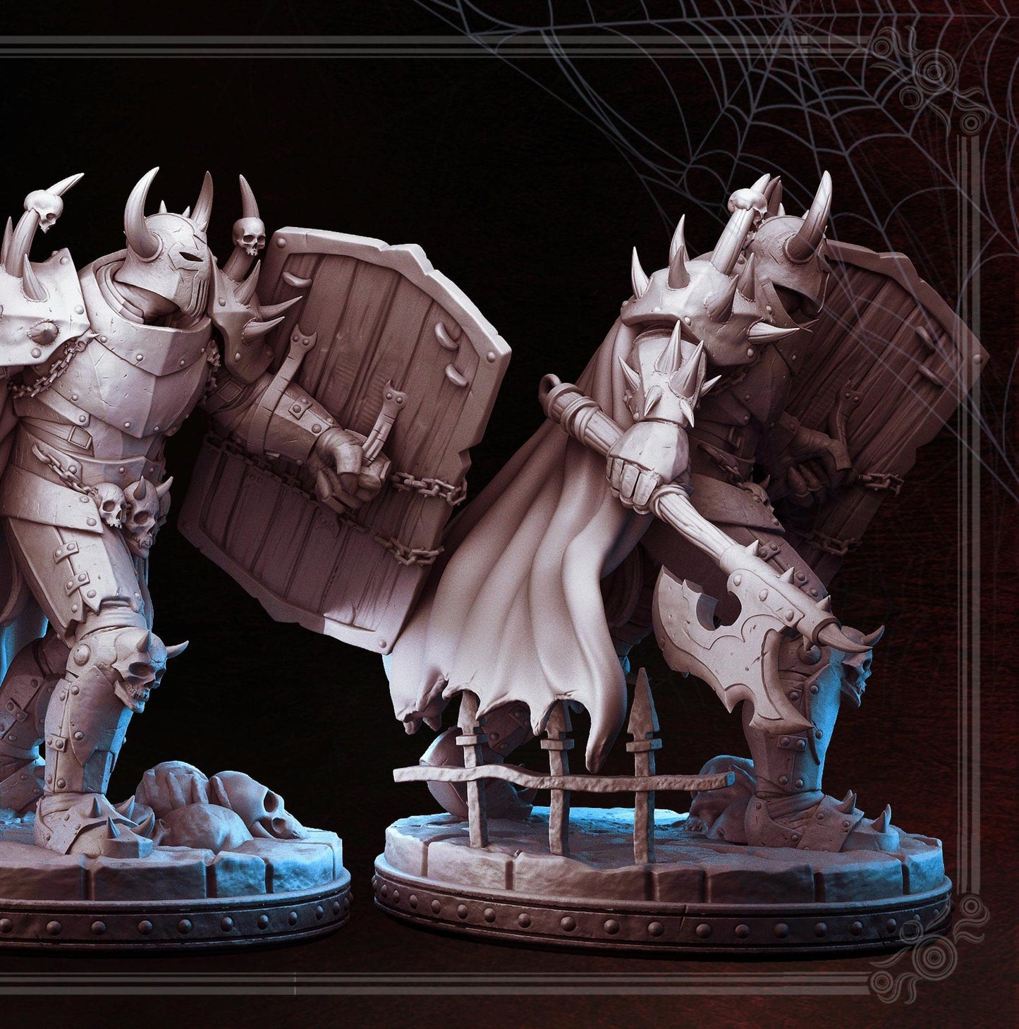 Dark Knight Kalsour | Tabletop Scale | TTRPG D&D Miniature | Primal Collectibles