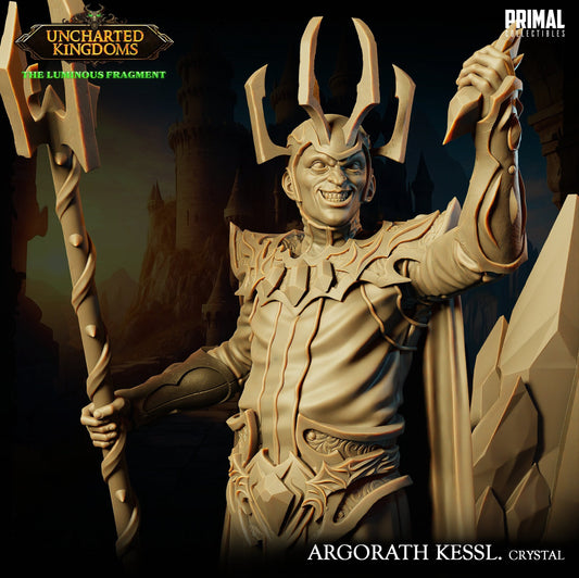 Dark Wizard Agorath Kessl Crystal | Tabletop Scale | TTRPG D&D Miniature | Primal Collectibles
