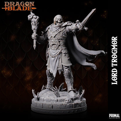 Death Knight Boss Lord Trogmor | Dragonblade | TTRPG D&D Miniature | Primal Collectibles