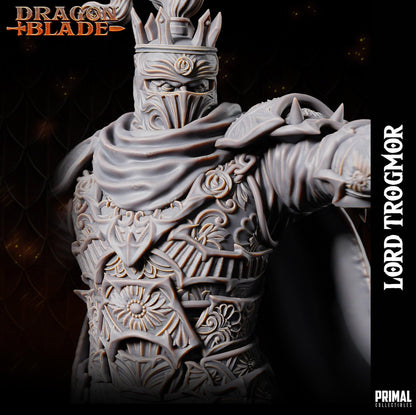 Death Knight Boss Lord Trogmor | Dragonblade | TTRPG D&D Miniature | Primal Collectibles