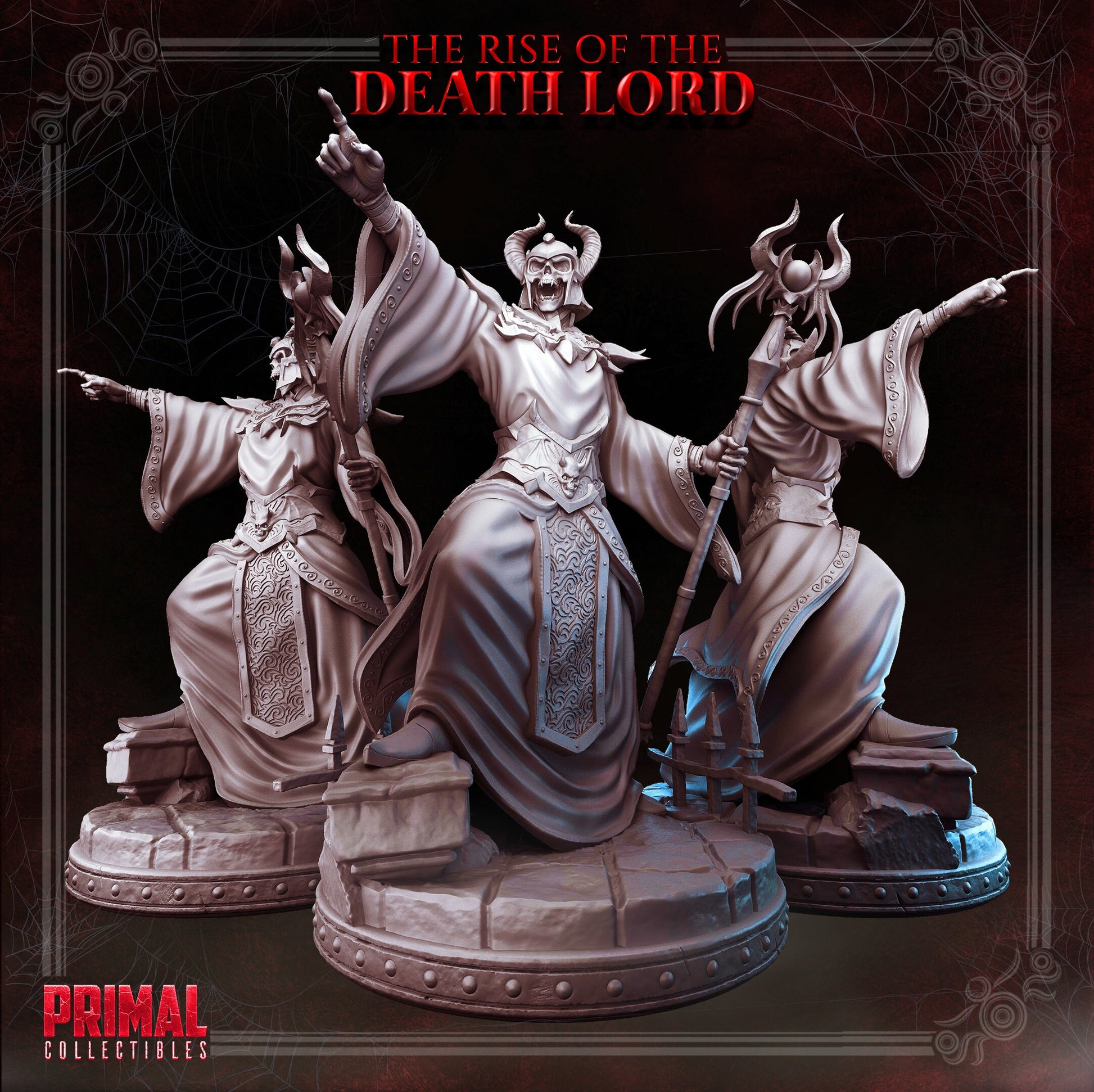 Death Lord Turgoth | Tabletop Scale | TTRPG D&D Miniature | Primal Collectibles