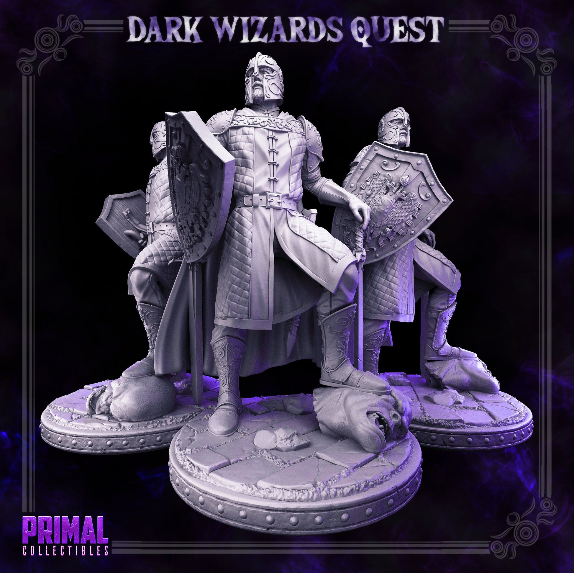 Demetrius Knight | Tabletop Scale | TTRPG D&D Miniature | Primal Collectibles