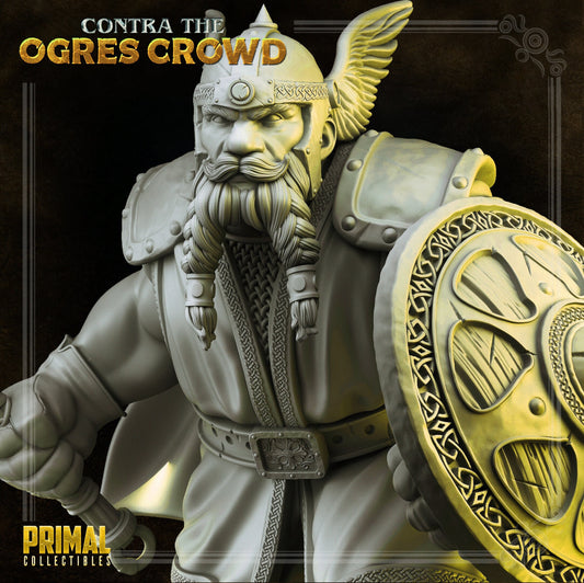 Dwarf Azaghal | Tabletop Scale | TTRPG D&D Miniature | Primal Collectibles