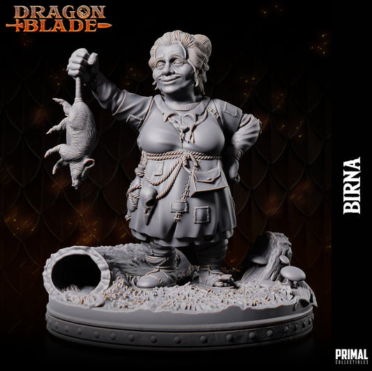 Female Dwarf Birna | Tabletop Scale | TTRPG D&D Miniature | Primal Collectibles