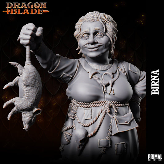 Female Dwarf Birna | Tabletop Scale | TTRPG D&D Miniature | Primal Collectibles